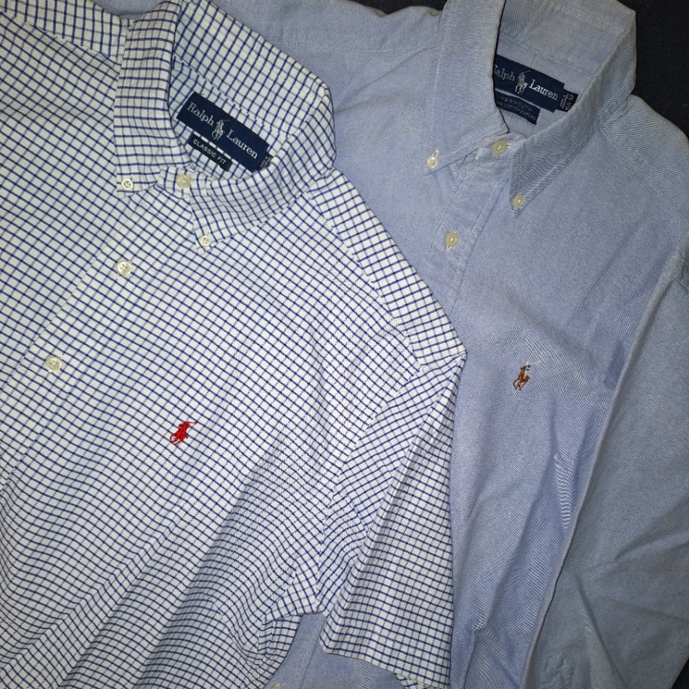 2 - Medium- Ralph Lauren: Blue Labels Shirts